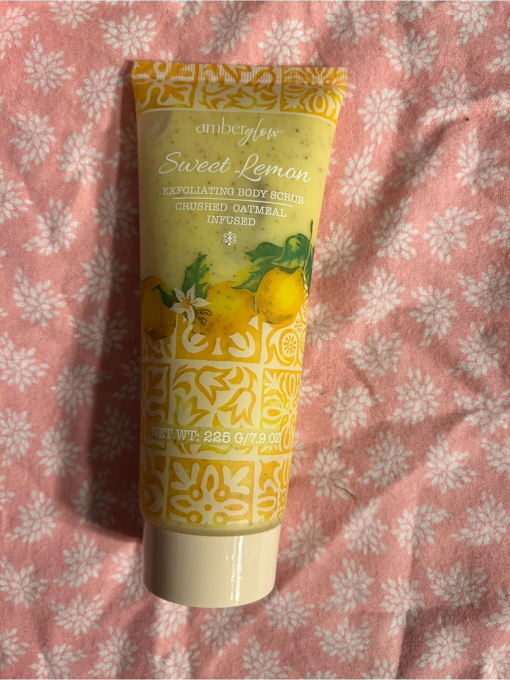 🎉Amber Glow Sweet Lemon Exfoliating Body Scrub - Yellow 7.9 OZ